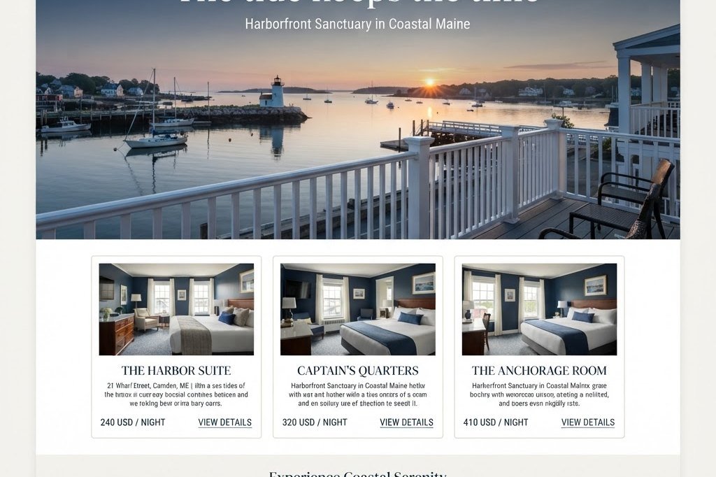 Concept website design for The Wharfline