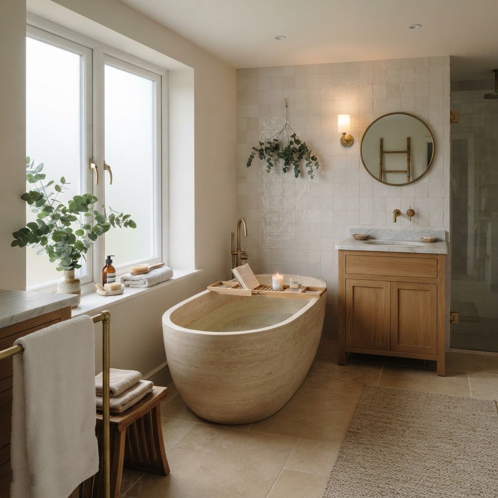 Spa-like renovated bathroom